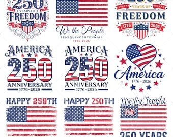 USA 250th Anniversary Png, 250th Anniversary Of The United States, Patriotic 4th of July Png, Semiquincentennial Gift, Independence Day USA