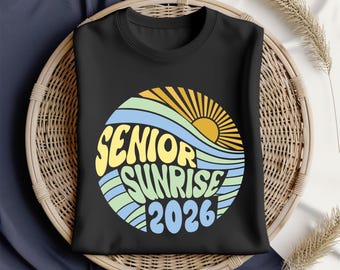 Senior 2026 Retro PNG SVG: Graduation Shirt Design (Digital Download
