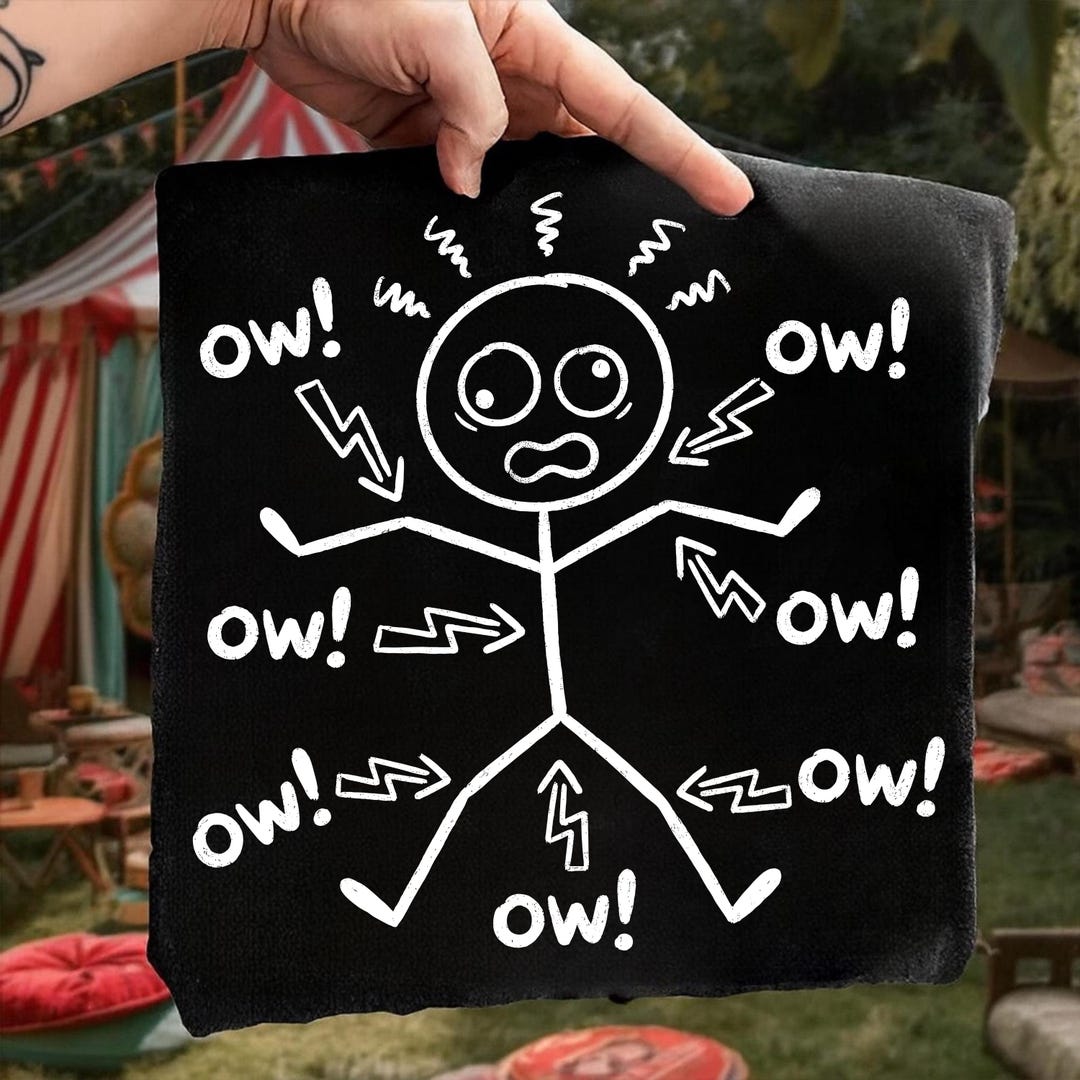 Funny Ow Ow Ow Stick Figure SVG PNG – Funny Meme Shirt Design, Vintage ...