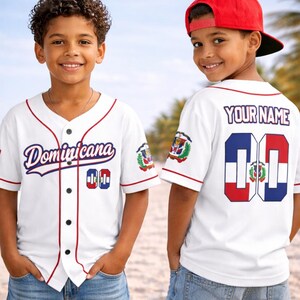 Personalized Dominican Republic Baseball Fan Jersey, International Tournament 2026 Wear, Dominicana Baseball Pride Gift