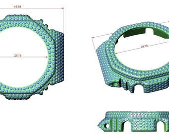 Iced Out Casioak Watch | VVS1 Moissanite, Gold Plated
