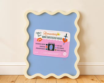 Romantasy Book Boyfriend Mood Art Print, Book Lover Gift