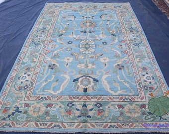 ヴィンテージ トルコ ラグ、5 x 9 フィート エリア ラグ、アンティーク