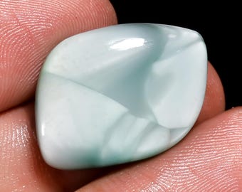 Natural Hemimorphite Cabochon, Fancy Shape Loose Gemstone, 20 Carat