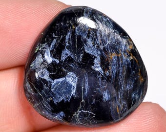 Natural Pietersite Cabochon, Loose Gemstone, Healing Crystal (25X24X5 mm, 30 Carat)