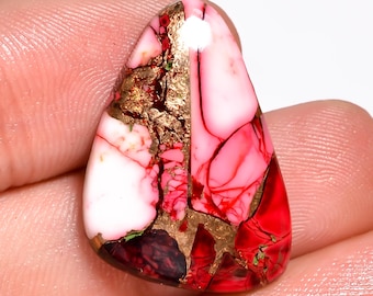 Red Copper Turquoise Fancy Shape Copper Turquoise 25X18X4 mm 14 Carat Natural Red Copper Turquoise Gift For Her