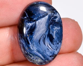 Natural Oval Pietersite Cabochon, 14 Carat Gemstone, Jewelry Making
