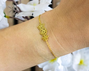 Flower Bracelet White and Cream, Dainty Bracelet, Simple  display picture 2