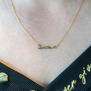Custom Arabic Name Necklace: Gold Plated Stainless Steel Jewelry