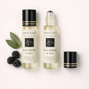 Blackberry & Bay Perfume Oil Rollerball | 10ml | Fruity Fresh Unisex Scent | Alcohol Free | Vegan image 1