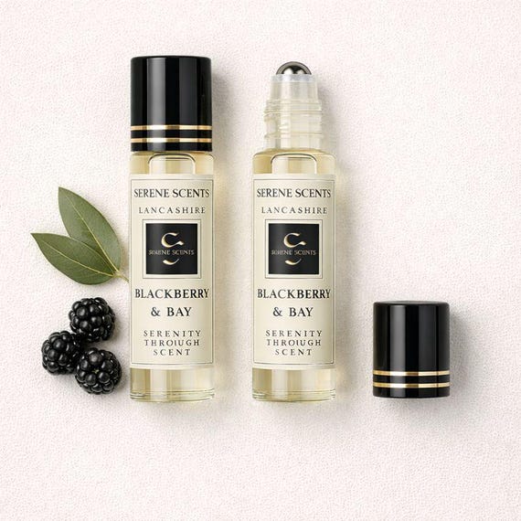Blackberry & Bay Perfume Oil Rollerball | 10ml | Fruity Fresh Unisex Scent | Alcohol Free | Vegan