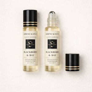 Blackberry & Bay Perfume Oil Rollerball | 10ml | Fruity Fresh Unisex Scent | Alcohol Free | Vegan image 2
