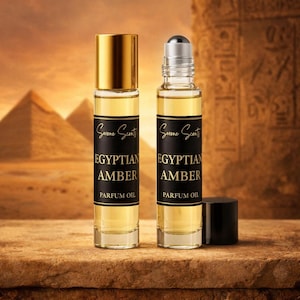 Egyptian Amber Perfume Oil Rollerball – Warm Attar 10ml Long Lasting