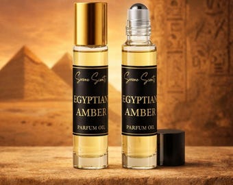 Egyptian Amber Perfume Oil Rollerball – Warm Attar 10ml Long Lasting
