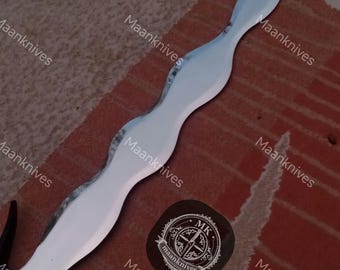 Hand-Forged Lord Shen Sword – Kung Fu Panda Kris-Style Replica