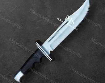 Ghostface Scream Knife Replica: Stainless Steel Blade, Bull Horn Handle