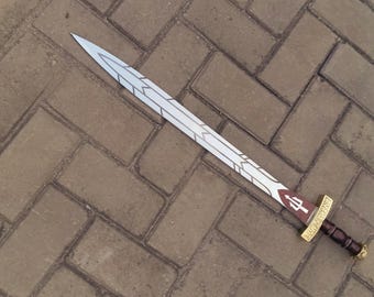 Espada Contracorrente feita à mão: inspirada em Percy Jackson, com bainha.