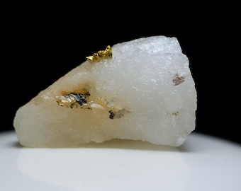 170.45 Ct Gold Native White Quartz of Crystal Peru Rare Mineral Specimen Loose Gemstones ...