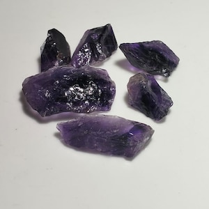 Natural Amethyst Rough piece 6 Purple Amethyst Raw For Jewelry Making Large Amethyst