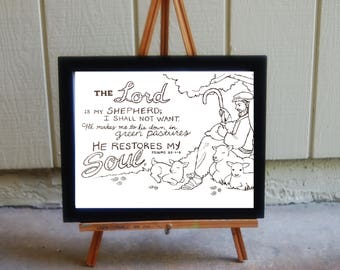 DIGITAL FILE- The Lord is My Shepherd