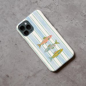 Colorful Fish Tough Phone Case | Durable Protection for Outdoor Adventurers, Fishing Enthusiasts, Eco-Friendly Gift, Summer Vibe