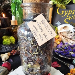 Protection Salt Ritual Personalised Aura Cleansing Salt Banishing Energy Clearing Witchcraft Altar Tool  Psychic Defence Spiritual Salt 250g