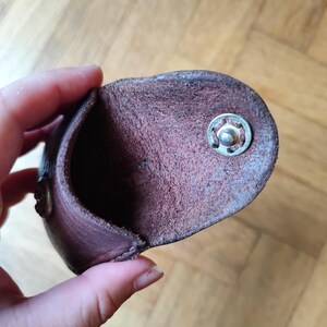 Leder-Geldbörse mit Karabiner