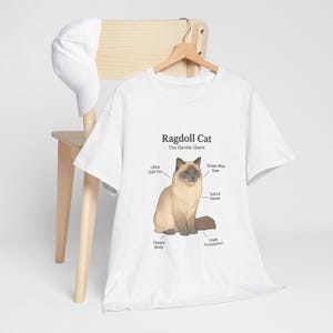 Ragdoll Cat Shirt: Unisex Heavy Cotton Tee, Cat Lover Gift