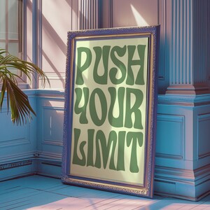 Groovy Motivational Quote – Hand-Drawn Art