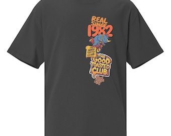 Maglietta vintage moderna – Design cartoon – Maglietta grafica creativa – Maglietta unisex retrò-moderna con stampa unica