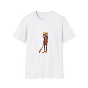 Funny Cartoon Character T-Shirt, Unisex Graphic Tee, Gift for Anime Fans, Casual Wear, Unique Birthday Present