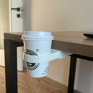 Under Desk Cup Holder: Sliding Mount for Office Desk