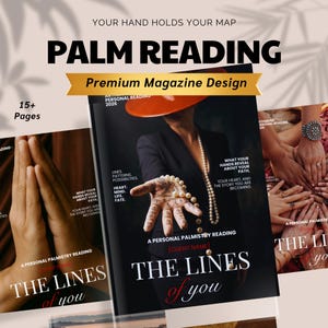 Premium Palm Reading, Intuitive Palmistry Analysis, In-Depth Psychic Reading for Love & Career, Custom Digital Magazine or PDF Report