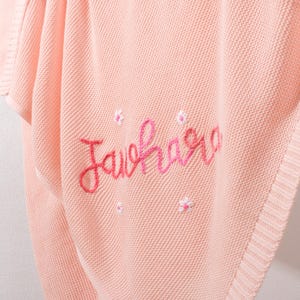 Handbestickte Babydecke - personalisierte ultraweiche Erinnerungsdecke für Neugeborene & Duschen