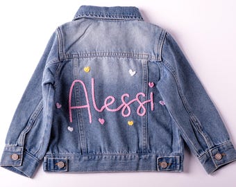 Personalized Denim Jacket: Custom Embroidered Baby & Toddler Outerwear
