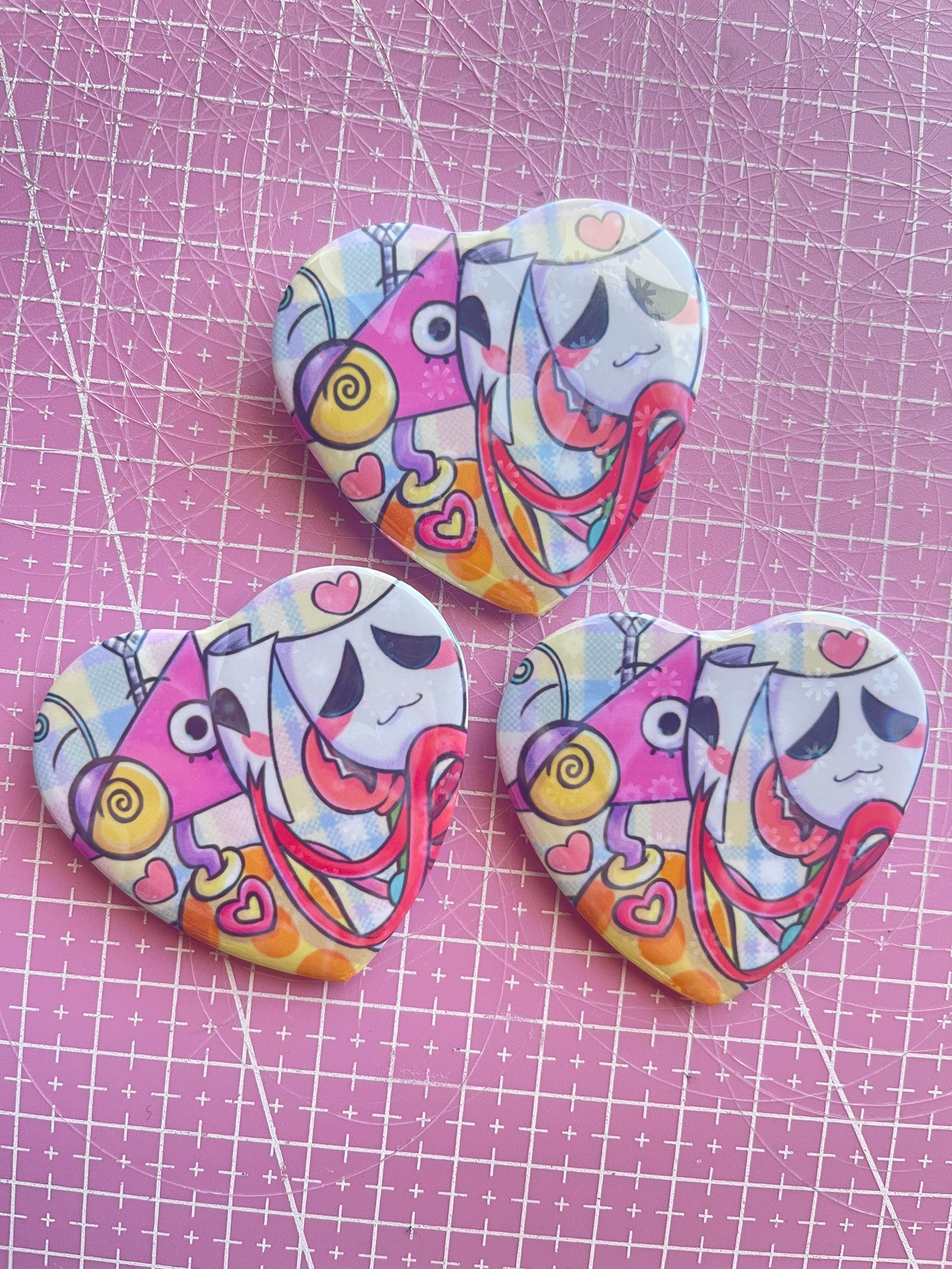 TADC Abstragedy | Zooble X Gangle | Heart Holographic Button/badge