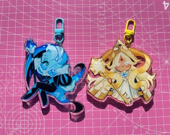 Pure Vanilla & Shadow Milk cookie acrylic Charms 3.54” inches