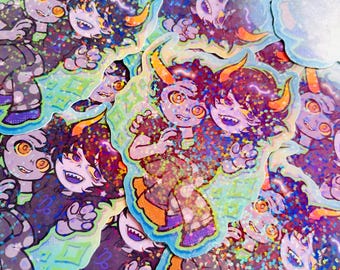 Homestuck stickers | Gamzee x Tavros | GamTav