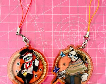TADC Caine & Kinger Western/Cowboy themed acrylic phone charm
