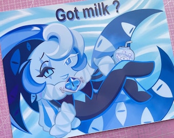 Cookie run Kingdom Shadow milk ‘Got Milk?’ Print (8.5x11)