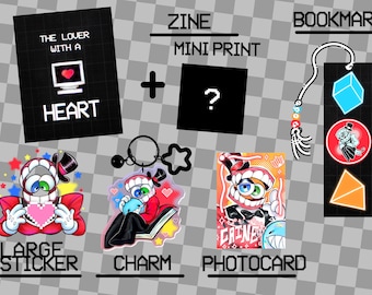 TADC | SFW - The Lover with a Heart | A Caine-centric Zine Preorder | 8.5 x 11 inches