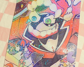 Caine TADC holographic Print | The Amazing Digital Circus print (8.5 x 5.5)