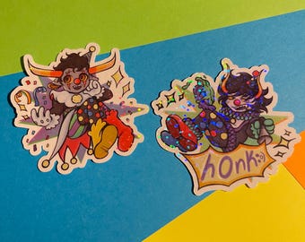 Clown Gamzee & Tavros | Homestuck stickers
