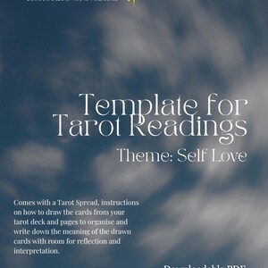 Plantilla de lectura de Tarot - Tema: AMOR PROPIO