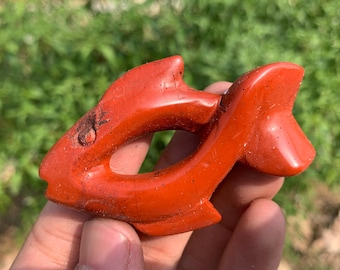Natural red jasper,Crystal quartz,Fish,Crystal fish,Crystal skull,Home decoration,Hand carving,Crystal gift 1PC