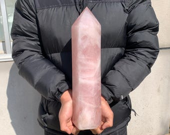 Natural Pink Rose Quartz Obelisk,Crystal Obelisk,Obelisk,Crystal Tower,Crystal Obelisk Gifts,Aura Obelisk,Home Decoration,Random /PC