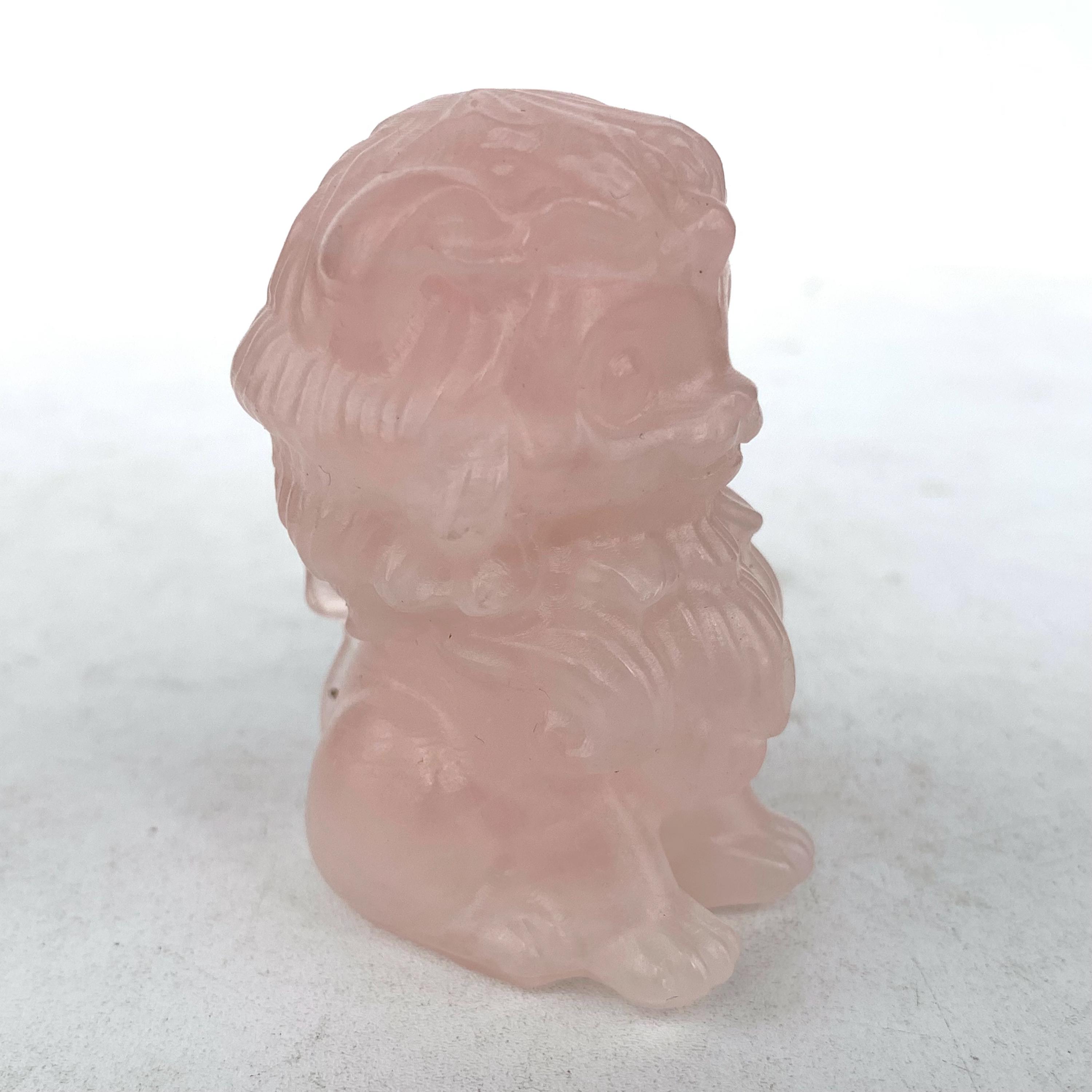 2.3インチ以上の天然ピンクローズクォーツ、クリスタル、クォーツ