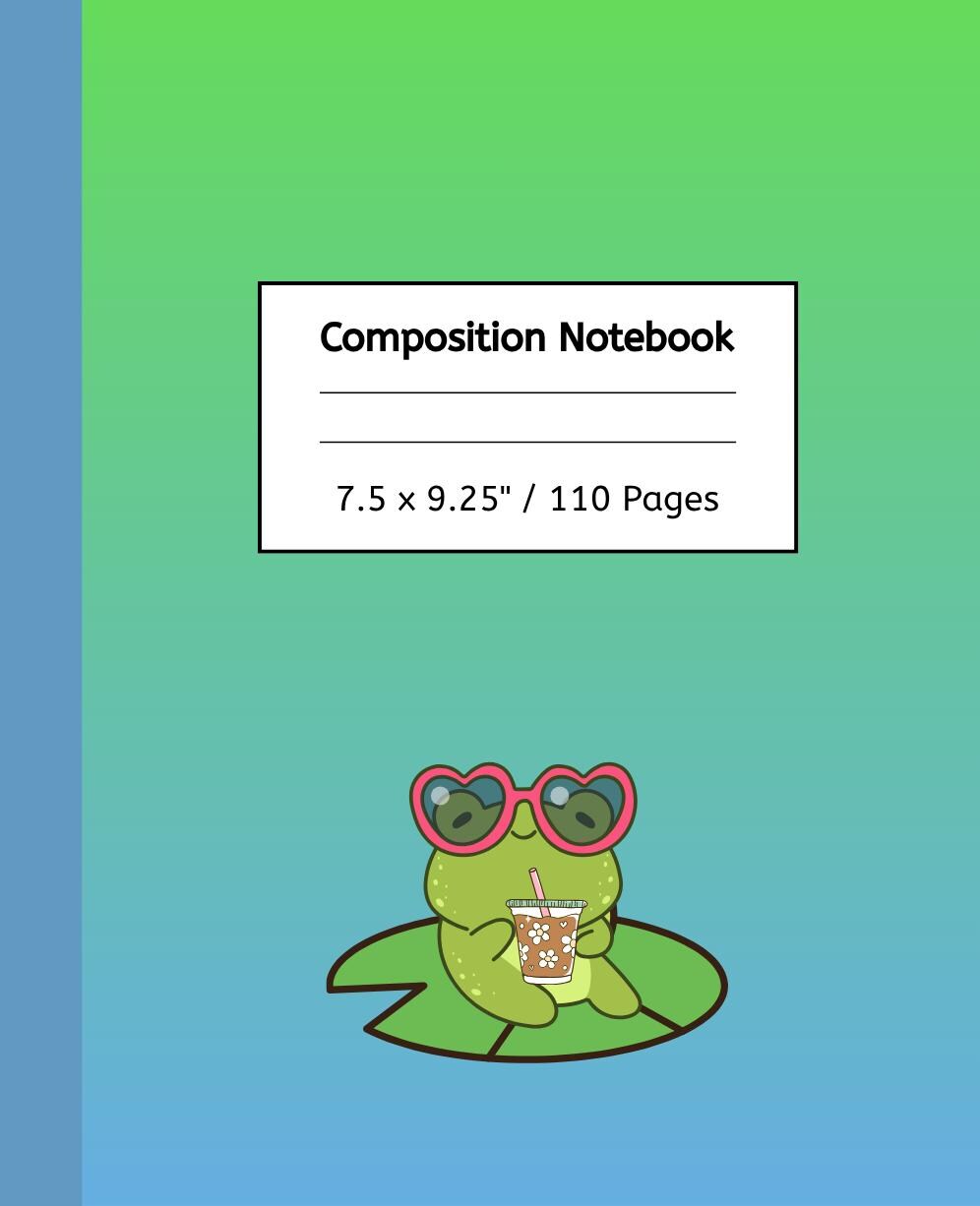 Frog Notebook 7.5 X 9.25