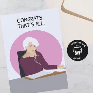 Digitale kaart geïnspireerd op Devil Wears Prada | Direct downloaden |  Grappig modecitaat afdrukbaar | Miranda Priestly Meme Card | Verjaardag