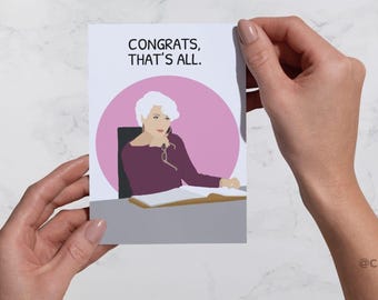 Tarjeta digital inspirada en El Diablo Viste a la Moda / Descarga instantánea / Cita divertida de moda imprimible / Tarjeta meme de Miranda Priestly / Cumpleaños